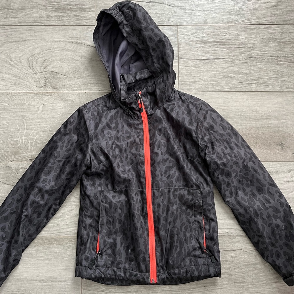 Kids Black and orange Hooded Jacket
